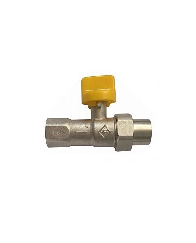 Gashahn R 3/4 mit thermischer Absperrvorrichtung, Durchgangsform, Nr 440/14. Für Erd - und Flüssiggas