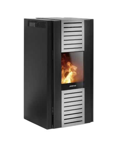 Justus Sirkos | Pelletofen | Stahl Schwarz | 6,0 kW | A+