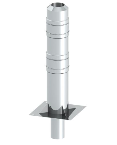 Jeremias Kaminerhöhung Doppelwandig 2000 mm | Edelstahl