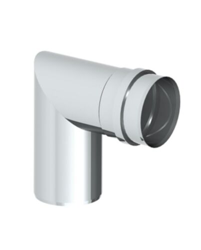 Pelletrohre Pellet Kniewinkel 90° DN 80mm unlackiert