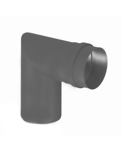 Pelletrohre Pellet Kniewinkel 90° DN 80mm grau