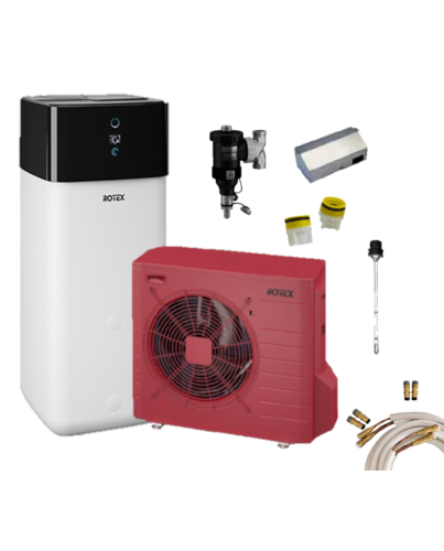 Rotex Luft-Wasser-Wärmepumpen Set | HPSU compact Ultra 508 Biv | 8 kW inkl. Zubehör