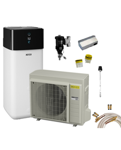 Rotex Luft-Wasser-Wärmepumpen Set | HPSU compact Ultra 508 Biv | 8 kW inkl. Zubehör