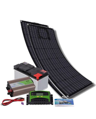 Insel Solaranlage | flexibles Komplettset 300 Watt | Quick-Charge | Klimaworld