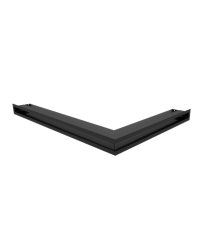 Kratki Eckluftleiste 45S links | 766x547 mm Winkel x 60 mm | schwarz