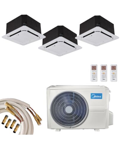 Midea Multisplit Klimaanlage Deckengerät 1x2,6kW 2x3,5kW Quick-Connect