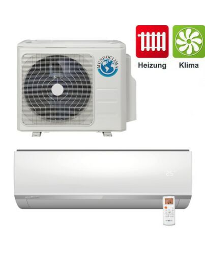 Klimaanlage Mundoclima Monosplit Inverter Wandgerät MUPR-09-H6 2,63kW