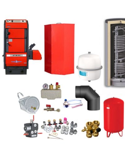 Atmos P50 Pelletkessel Holznotbetrieb Komplettset 4