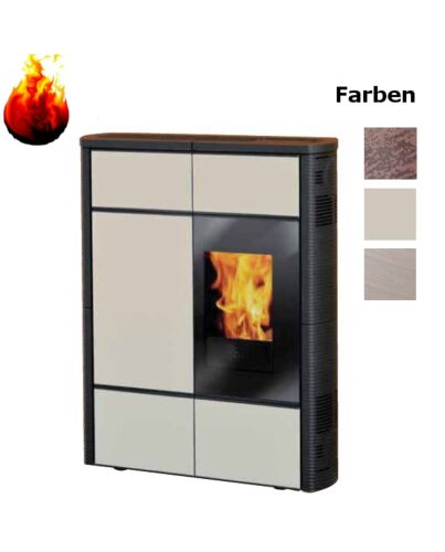 Pelletofen EdilKamin Nancy 9 kW mit Fernbedienung Slim-Line
