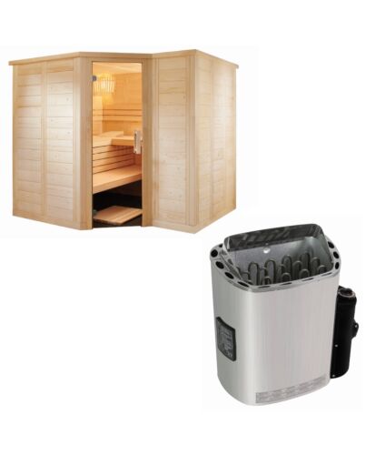 Sentiotec Sauna Set Polaris Large mit Saunaofen inkl. Steuerung | klimaworld.com