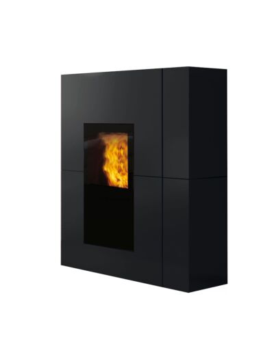 Edilkamin Pelletofen wasserführend Blade H22 Stahl schwarz