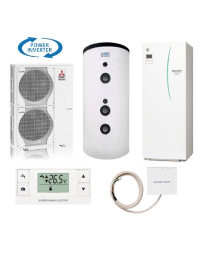 Mitsubishi | Heizungs-Set 307 | Split | Speichermodul | 12,0 kW