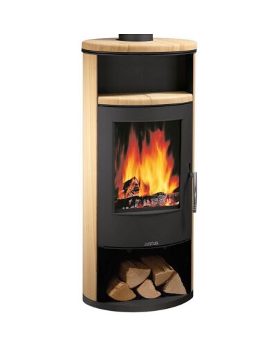 Justus | Kaminofen | Island 7 | Stahl Schwarz | 6,5 kW ➩ Klimaworld