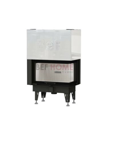 BeF Home Kamineinsatz Therm V 10 CP| 13 kW | weißer runder Feuerraum