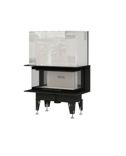 BeF Home Kamineinsatz Therm V 8 C | 8 kW | weißer runder Feuerraum 