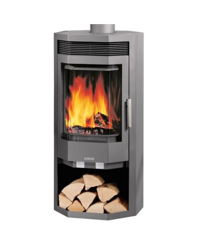 Justus | Kaminofen | Usedom 7 | Stahl Gussgrau | 7,0 kW ➩ Klimaworld
