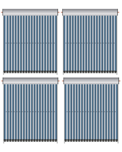 Vakuumkollektorpaket Nr. 04 - EtaSunPro VRK20 - 80 Röhren
