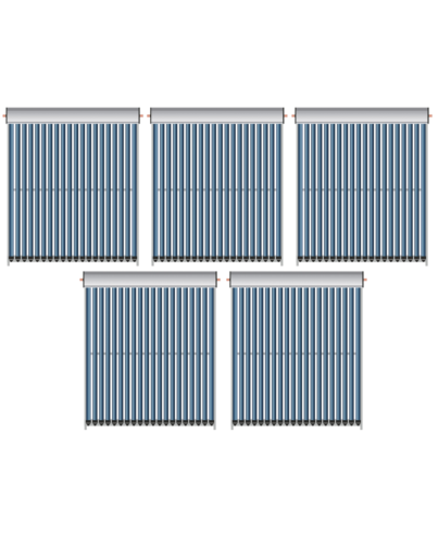 Vakuumkollektorpaket Nr. 05 - EtaSunPro VRK20 - 100 Röhren