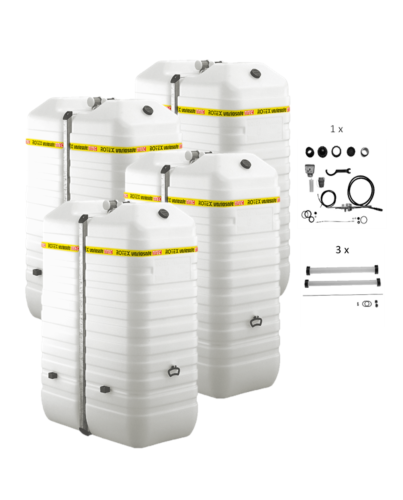 Rotex Heizöltank variosafe Set - 4x1500 L Tank inkl. Zubehör | VSF154 ➔ Klimaworld.com