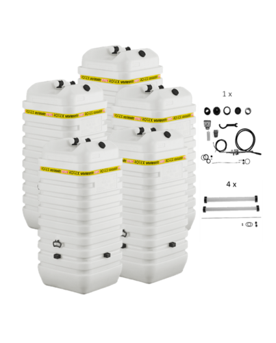 Rotex Heizöltank variosafe Set - 5x750 L Tank inkl. Zubehör | VSF 17 ➔ Klimaworld.com