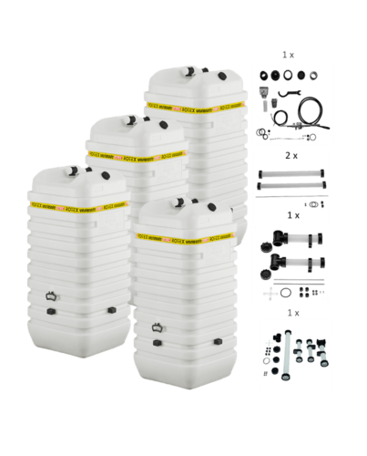 Rotex Heizöltank variosafe Set - 4x750 L Tank inkl. Zubehör | VSF 23 ➔ Klimaworld.com