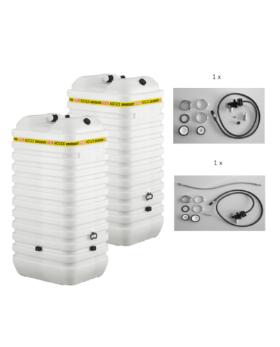 Rotex Heizöltank variosafe Set - 2x1000 L Tank mit watersafe | WSF1002 ➔ Klimaworld.com