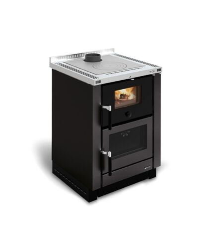 La Nordica Scheitholzherd Küchenherdeinsatz | Vicenza Schwarz | 7,4 kW