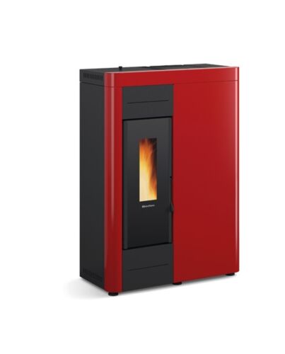 Extraflame wasserführender Pelletofen | Virna Idro rot | 14,5 kW