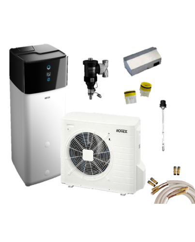 Rotex Luft/Wasser Wärmepumpen Set | HPSU compact Ultra Biv + 300 l | 4 kW