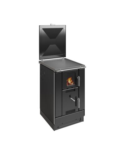 Wamsler wasserführender Holzofen K 158 F Stahlplatte schwarz | Klimaworld.com