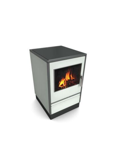 Glutos HHS 03 S Holzherd mit Sichtscheibe in weiß 6,5 kW | klimaworld.com