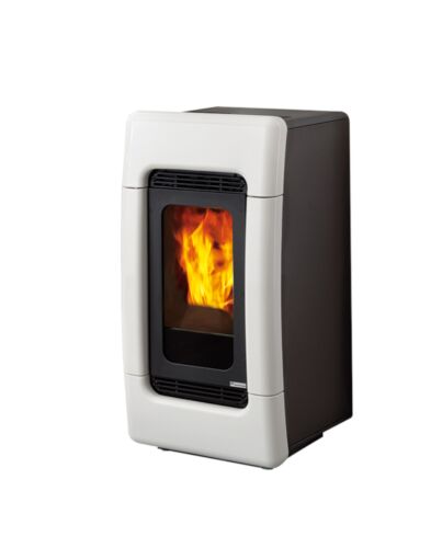 Edilkamin Pelletofen wasserführend Meg Più weiß