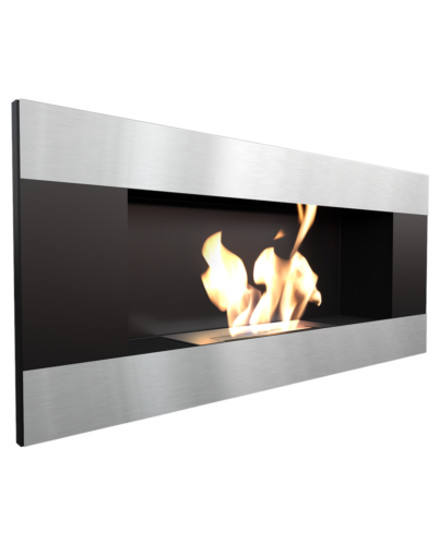 Kratki Biokamin Delta 2 | schwarz silber | DELTA2/CZARNY/HORIZONTAL/TUV