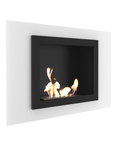 Kratki Biokamin / Wandkamin Oscar | weiß | OSCAR/BIALY/TUV ➔ Klimaworld.com