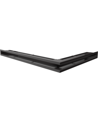 Kratki Eckluftleiste links | 547x766mm Winkel x 60mm | schwarz