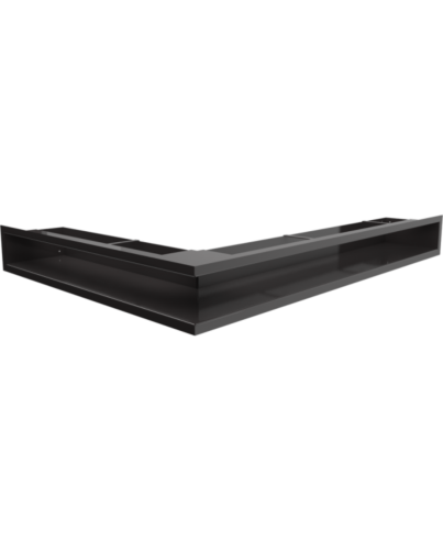 Kratki | Lüftungsgitter Luft eckig links 90 | schwarz