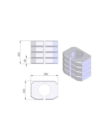  TermaTech | Speicherblöcke Satz | 8 Stück 48kg für dem TT21RHT