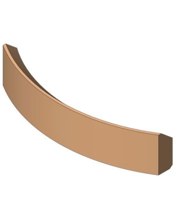 TermaTech | Vermiculite Vorderteil für Kaminofen TT10 | gebogen