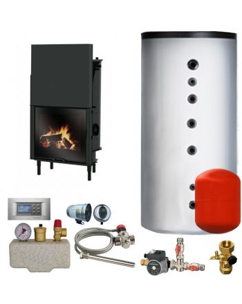 Wasserkamineinsatz Edilkamin H2Oceano 15 kW Set 1