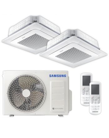 SAMSUNG | Mini-Deckenkassetten-Set Wind-Free | 2,6 kW + 2,6 kW