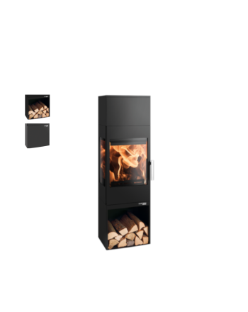 Haas+Sohn | Kaminofen SALZBURG easy 351.15 perl-schwarz | 6 kW