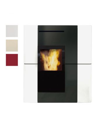 Edilkamin Pelletofen wasserführend Blade H18 Keramik