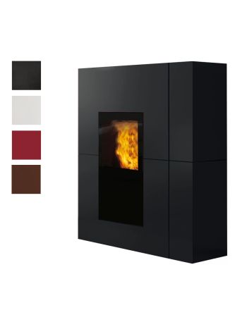 Edilkamin Pelletofen Blade2 H Up Stahl bronze