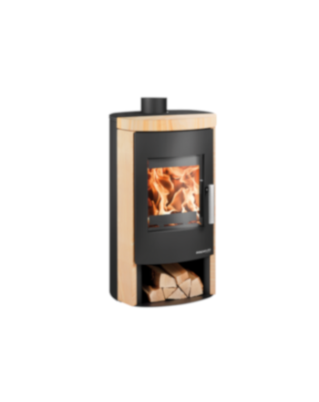 Haas+Sohn | Kaminofen BALI easy 296.17-ST perl-schwarz/woodstone 6 kW