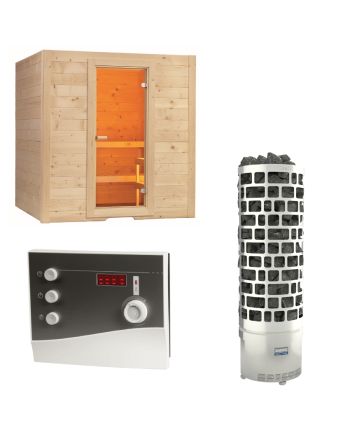 Sentiotec Sauna Set Basic Large mit Saunaofen ARI und Steuerung K2-Next | klimaworld.com