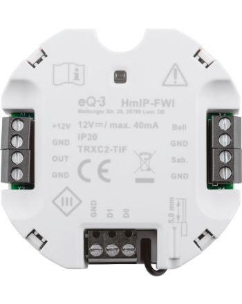 Homematic IP Wiegand Schnittstelle Unterputz | eQ-3 | HmIP-FWI ➔ www.klimaworld.com