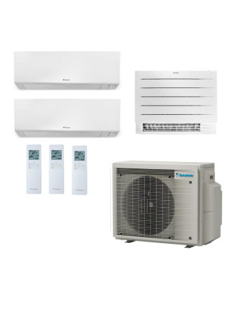 Daikin Perfera Wand- und Truhengeräte | 1x3,5 kW + 2x2,0| Multisplit | klimaworld.com