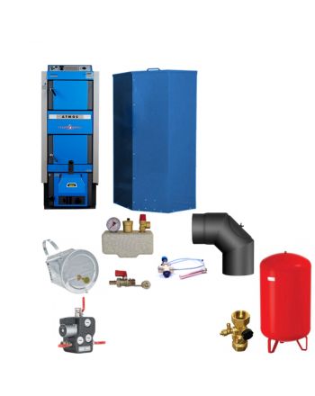 Atmos DC25GSP Kombi-Pelletkessel/Holzvergaser 25kW Komplettset 1
