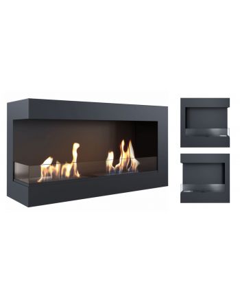 Kratki Biokamin Delta 900 Eckkamin rechts/links | wahlweise + Glas