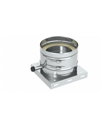 Grundplatte mit 1/2" Außennippel, Verschlusskappe und Kondensatablauf seitlich